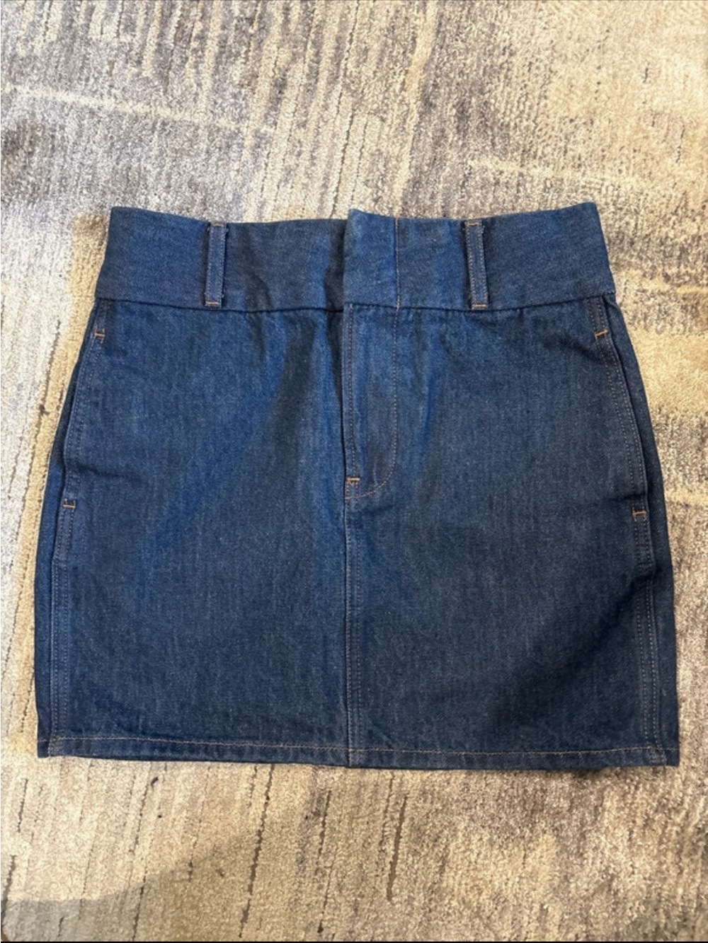 Express Dark Blue Denim Mini Skirt